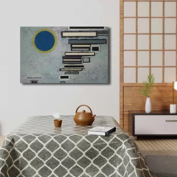 Tablou decorativ, 4570KANDINSKY015, Canvas , Lemn, Multicolor imagine