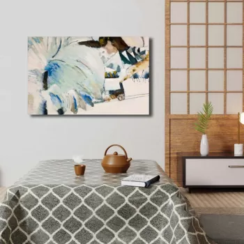 Tablou decorativ, 4570KANDINSKY021, Canvas , Lemn, Multicolor imagine