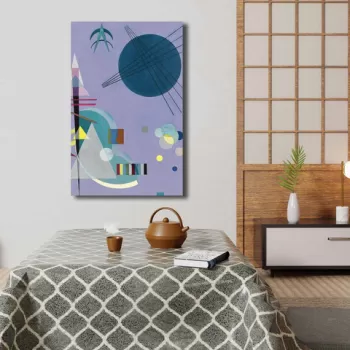 Tablou decorativ, 4570KANDINSKY023, Canvas , Lemn, Multicolor imagine