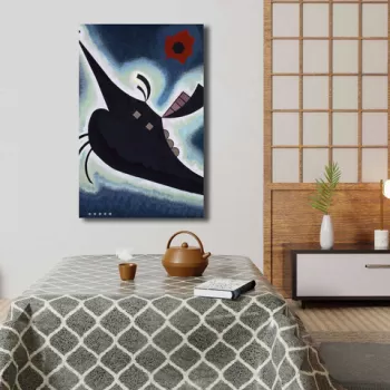Tablou decorativ, 4570KANDINSKY024, Canvas , Lemn, Multicolor imagine