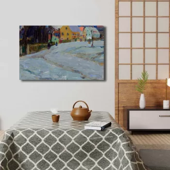 Tablou decorativ, 4570KANDINSKY025, Canvas , Lemn, Multicolor imagine