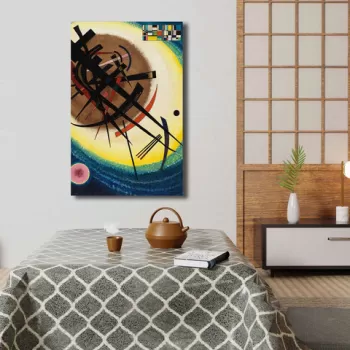 Tablou decorativ, 4570KANDINSKY031, Canvas , Lemn, Multicolor imagine