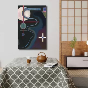 Tablou decorativ, 4570KANDINSKY032, Canvas , Lemn, Multicolor imagine
