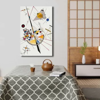 Tablou decorativ, 4570KANDINSKY034, Canvas , Lemn, Multicolor imagine