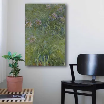 Tablou decorativ, 4570MONET027, PANZA, Lemn, Multicolor imagine