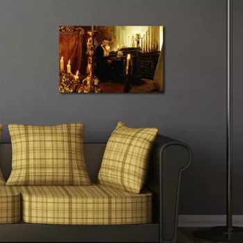 Tablou decorativ, 4570POC-13, Canvas, Dimensiune: 45 x 70 cm, Multicolor imagine
