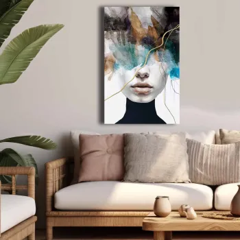 Tablou decorativ, 4570softc-013, Lemn, Multicolor imagine