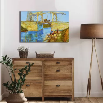 Tablou decorativ, 4570VANGOGH004, Canvas , Lemn, Multicolor imagine