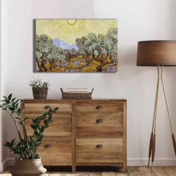 Tablou decorativ, 4570VANGOGH005, Canvas , Lemn, Multicolor imagine