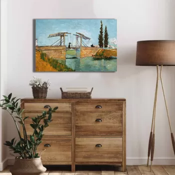 Tablou decorativ, 4570VANGOGH006, Canvas , Lemn, Multicolor imagine