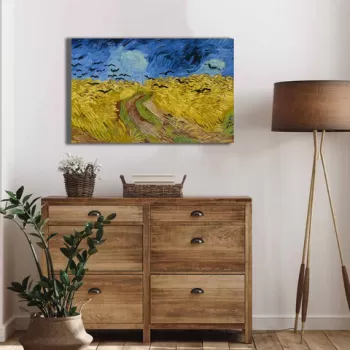 Tablou decorativ, 4570VANGOGH008, Canvas , Lemn, Multicolor imagine