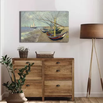 Tablou decorativ, 4570VANGOGH013, Canvas , Lemn, Multicolor imagine