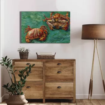 Tablou decorativ, 4570VANGOGH014, Canvas , Lemn, Multicolor imagine