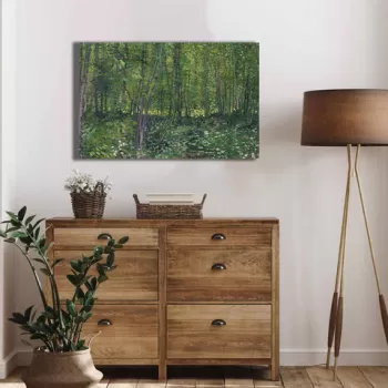 Tablou decorativ, 4570VANGOGH015, Canvas , Lemn, Multicolor imagine