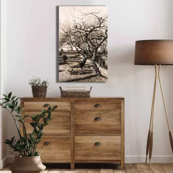 Tablou decorativ, 4570VANGOGH020, Canvas , Lemn, Multicolor imagine