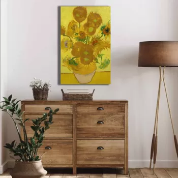 Tablou decorativ, 4570VANGOGH023, Canvas , Lemn, Multicolor imagine