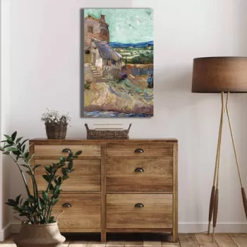Tablou decorativ, 4570VANGOGH033, Canvas , Lemn, Multicolor imagine