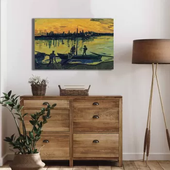 Tablou decorativ, 4570VANGOGH045, Canvas , Lemn, Multicolor imagine