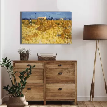 Tablou decorativ, 4570VANGOGH046, Canvas , Lemn, Multicolor imagine
