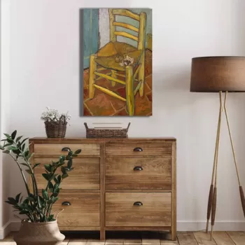 Tablou decorativ, 4570VANGOGH052, Canvas , Lemn, Multicolor imagine