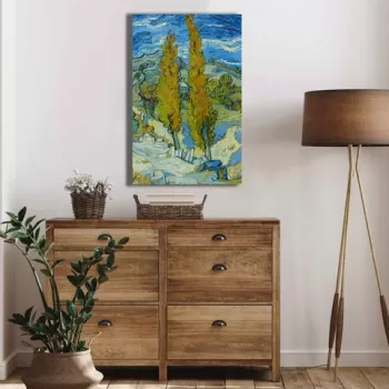 Tablou decorativ, 4570VANGOGH057, Canvas , Lemn, Multicolor imagine
