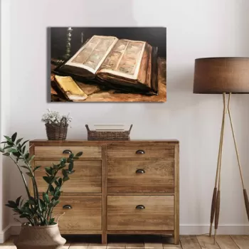 Tablou decorativ, 4570VANGOGH058, Canvas , Lemn, Multicolor imagine
