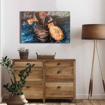 Tablou decorativ, 4570VANGOGH059, Canvas , Lemn, Multicolor imagine