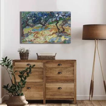 Tablou decorativ, 4570VANGOGH061, Canvas , Lemn, Multicolor imagine