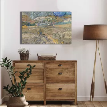 Tablou decorativ, 4570VANGOGH065, Canvas , Lemn, Multicolor imagine