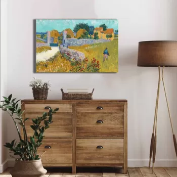 Tablou decorativ, 4570VANGOGH066, Canvas , Lemn, Multicolor imagine