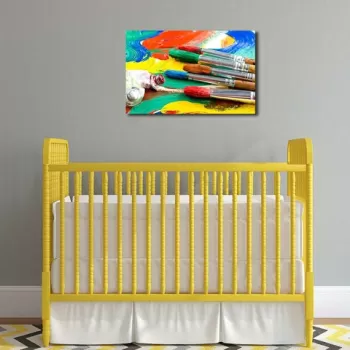 Tablou decorativ, 4570YBC-04, Canvas, Dimensiune: 45 x 70 cm, Multicolor imagine