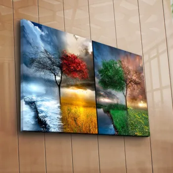 Tablou decorativ, 5070C-46, Dimensiune: 45 x 70 cm, Multicolor imagine