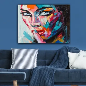 Tablou decorativ, 511595950_70100, Cadru: 100% LEMN (grosime: 3 cm), Multicolor imagine