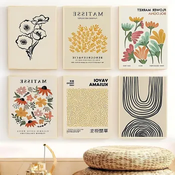 Tablou decorativ (6 Pieces), Artsycllct9, MDF, Multicolor imagine