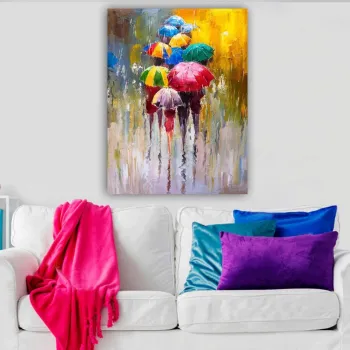 Tablou decorativ, 613776053_70100, Cadru: 100% LEMN (grosime: 3 cm), Multicolor imagine
