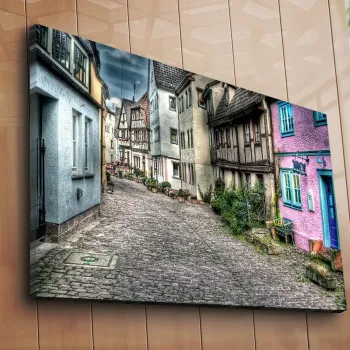 Tablou decorativ, 70100C-013, PANZA DIN PIELE INTOARSA, 70 x 100 cm, Multicolor imagine