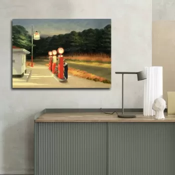 Tablou decorativ, 70100FAMOUSART-028, Canvas, 70 x 100 cm, Multicolor imagine