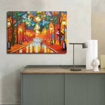 Tablou decorativ, 70100FAMOUSART-041, Canvas, 70 x 100 cm, Multicolor imagine