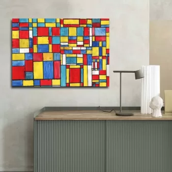 Tablou decorativ, 70100FAMOUSART-048, Canvas, 70 x 100 cm, Multicolor imagine