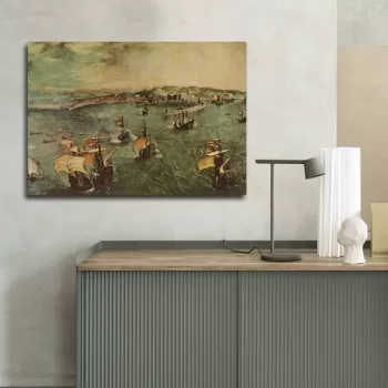 Tablou decorativ, 70100FAMOUSART-049, Canvas, 70 x 100 cm, Multicolor imagine