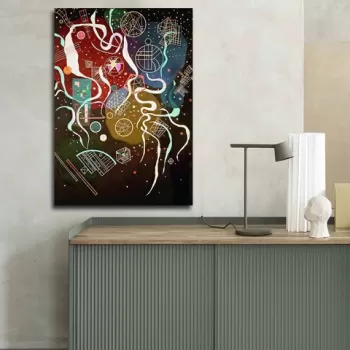 Tablou decorativ, 70100FAMOUSART-067, Canvas, 70 x 100 cm, Multicolor imagine