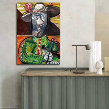 Tablou decorativ, 70100FAMOUSART-072, Canvas, 70 x 100 cm, Multicolor imagine