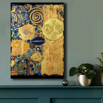 Tablou decorativ, 70100GSC-020, Lemn, Multicolor imagine