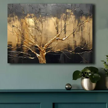 Tablou decorativ, 70100GSC-027, Lemn, Multicolor imagine