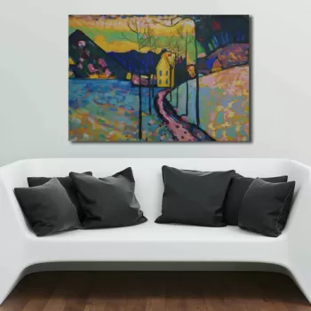 Tablou decorativ, 70100KANDINSKY001, Canvas , Lemn, Multicolor imagine