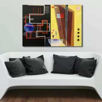 Tablou decorativ, 70100KANDINSKY011, Canvas , Lemn, Multicolor imagine
