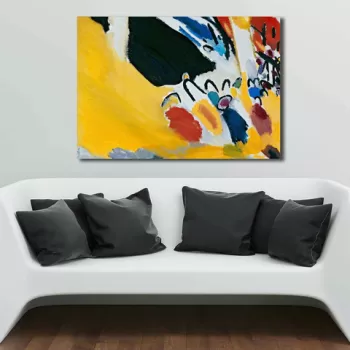 Tablou decorativ, 70100KANDINSKY012, Canvas , Lemn, Multicolor imagine