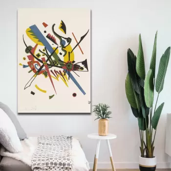 Tablou decorativ, 70100KANDINSKY016, Canvas , Lemn, Multicolor imagine