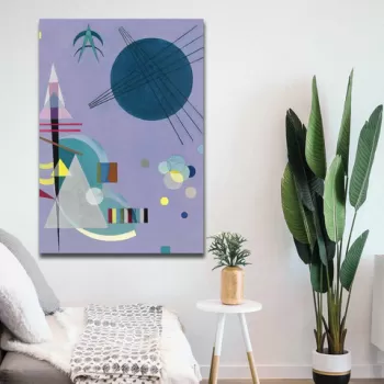 Tablou decorativ, 70100KANDINSKY023, Canvas , Lemn, Multicolor imagine