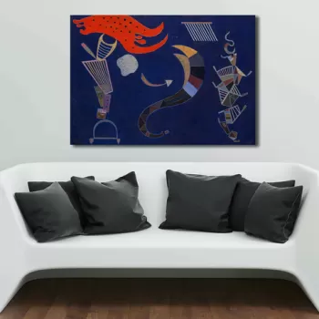 Tablou decorativ, 70100KANDINSKY027, Canvas , Lemn, Multicolor imagine